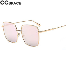 Load image into Gallery viewer, 47204  Square Sunglasses Men Women Shades Metal Frame CCSPACE Vintage Brand Glasses Designer Male Female Oculos