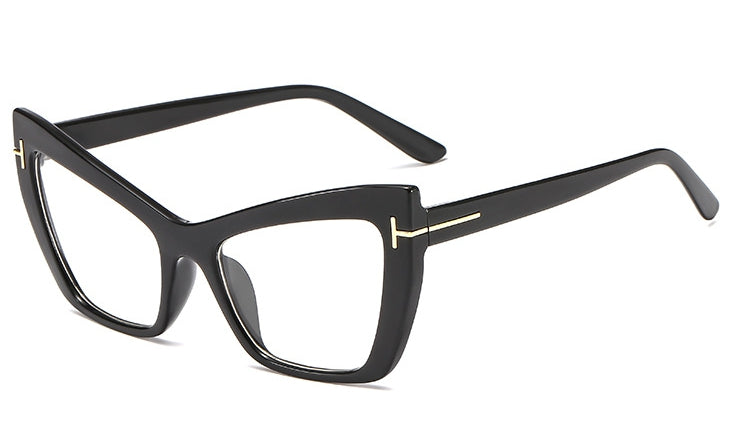 47236 Rivet Cat Eye Glasses Frames Men Women Optical Computer Glasses