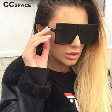 47245 Oversized Square Sunglasses Men Women Shades UV400 Vintage Glasses