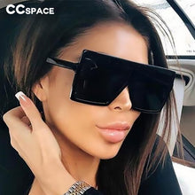 Load image into Gallery viewer, 47245 Oversized Square Sunglasses Men Women Shades UV400 Vintage Glasses