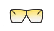 Load image into Gallery viewer, 47245 Oversized Square Sunglasses Men Women Shades UV400 Vintage Glasses