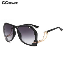 Load image into Gallery viewer, 47259 Oversizec Rimless Rivet Personality Sunglasses Men Women Shades Uv400 Vintage Glasses