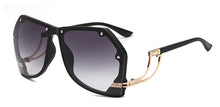 Load image into Gallery viewer, 47259 Oversizec Rimless Rivet Personality Sunglasses Men Women Shades Uv400 Vintage Glasses