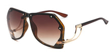 Load image into Gallery viewer, 47259 Oversizec Rimless Rivet Personality Sunglasses Men Women Shades Uv400 Vintage Glasses