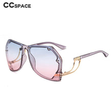Load image into Gallery viewer, 47259 Oversizec Rimless Rivet Personality Sunglasses Men Women Shades Uv400 Vintage Glasses