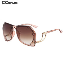Load image into Gallery viewer, 47259 Oversizec Rimless Rivet Personality Sunglasses Men Women Shades Uv400 Vintage Glasses