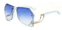 Load image into Gallery viewer, 47259 Oversizec Rimless Rivet Personality Sunglasses Men Women Shades Uv400 Vintage Glasses