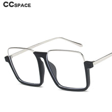 Load image into Gallery viewer, 47308 Square Half Frame Oversized Anti Blue Light Glasses Frame Men Women UV400 Eyeglasses