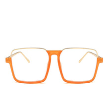 Load image into Gallery viewer, 47308 Square Half Frame Oversized Anti Blue Light Glasses Frame Men Women UV400 Eyeglasses