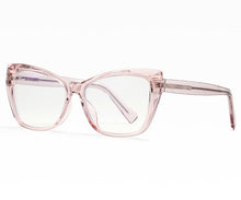 Load image into Gallery viewer, 47315 Cat Eye Plastic titanium Anti Blue Glasses Frames Men Women Optical Computer Glasses UV400