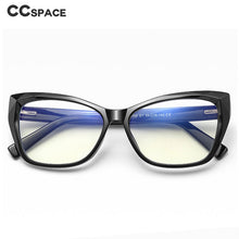 Load image into Gallery viewer, 47315 Cat Eye Plastic titanium Anti Blue Glasses Frames Men Women Optical Computer Glasses UV400