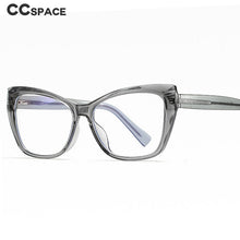 Load image into Gallery viewer, 47315 Cat Eye Plastic titanium Anti Blue Glasses Frames Men Women Optical Computer Glasses UV400