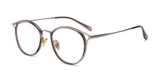 Load image into Gallery viewer, 47321 Plastic Titanium Glasses Frames Cat Eye Round Ultralight Men Women Optical Computer Glasses