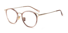 Load image into Gallery viewer, 47321 Plastic Titanium Glasses Frames Cat Eye Round Ultralight Men Women Optical Computer Glasses