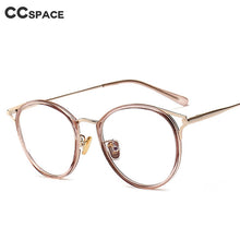 Load image into Gallery viewer, 47321 Plastic Titanium Glasses Frames Cat Eye Round Ultralight Men Women Optical Computer Glasses