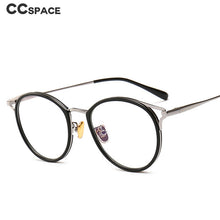 Load image into Gallery viewer, 47321 Plastic Titanium Glasses Frames Cat Eye Round Ultralight Men Women Optical Computer Glasses