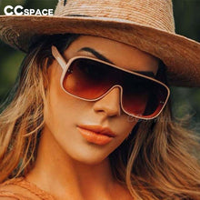 Load image into Gallery viewer, 47331 One Lens Square Simple Sunglasses Men Women UV400 Glasses