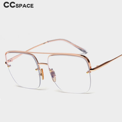 47336 Square Half Frame Anti-blue Ultralight Glasses Frames Men Optical Computer Glasses