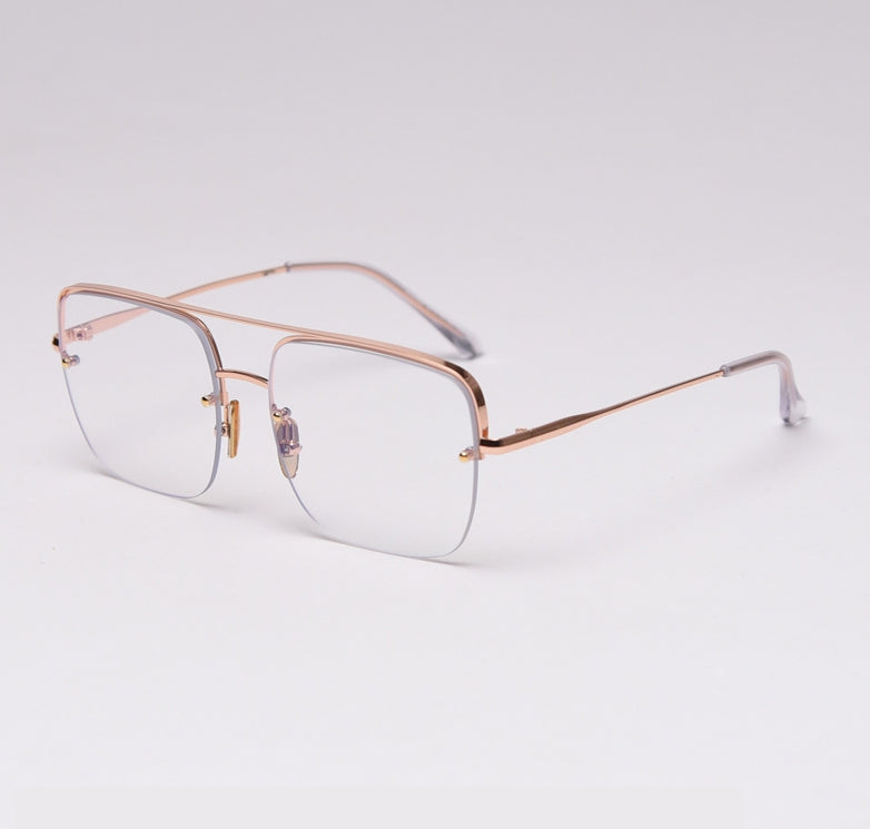 47336 Square Half Frame Anti-blue Ultralight Glasses Frames Men Optical Computer Glasses