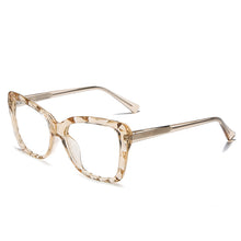 Load image into Gallery viewer, 47340 TR90 Anti-blue Cat Eye Crystal Cutting Frames Women Optical Computer Glasses
