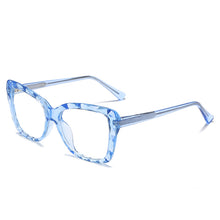 Load image into Gallery viewer, 47340 TR90 Anti-blue Cat Eye Crystal Cutting Frames Women Optical Computer Glasses