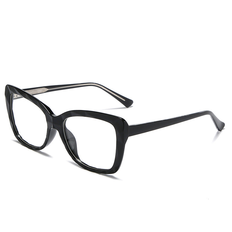 47340 TR90 Anti-blue Cat Eye Crystal Cutting Frames Women Optical Computer Glasses