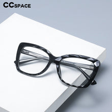 Load image into Gallery viewer, 47340 TR90 Anti-blue Cat Eye Crystal Cutting Frames Women Optical Computer Glasses
