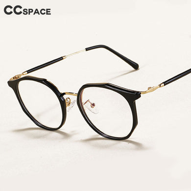 47368 Plastic Titanium Glasses Frames Crystal Cat Eye Ultralight Men Women Optical Computer Glasses