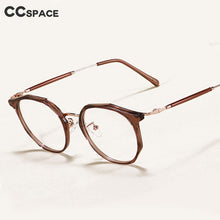 Load image into Gallery viewer, 47368 Plastic Titanium Glasses Frames Crystal Cat Eye Ultralight Men Women Optical Computer Glasses