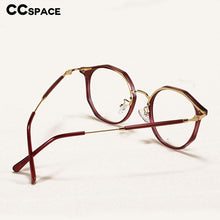 Load image into Gallery viewer, 47368 Plastic Titanium Glasses Frames Crystal Cat Eye Ultralight Men Women Optical Computer Glasses