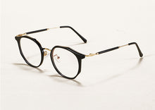 Load image into Gallery viewer, 47368 Plastic Titanium Glasses Frames Crystal Cat Eye Ultralight Men Women Optical Computer Glasses