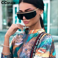 Load image into Gallery viewer, 47389 Oversized One Lens  Goggle Sunglasses Men Women Shades UV400 Vintage Glasses