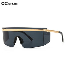 Load image into Gallery viewer, 47389 Oversized One Lens  Goggle Sunglasses Men Women Shades UV400 Vintage Glasses
