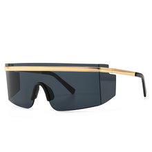 Load image into Gallery viewer, 47389 Oversized One Lens  Goggle Sunglasses Men Women Shades UV400 Vintage Glasses