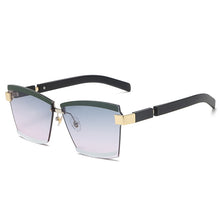 Load image into Gallery viewer, 47391 Rimless Luxury Sunglasses Square Men Women Fashion Shades UV400 Vintage Glasses