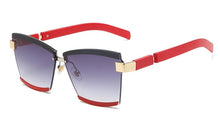Load image into Gallery viewer, 47391 Square  Rimless Sunglasses Men Women Shades Uv400 Vintage Glasses