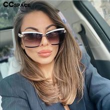Load image into Gallery viewer, 47391 Square  Rimless Sunglasses Men Women Shades Uv400 Vintage Glasses