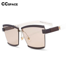 Load image into Gallery viewer, 47391 Square Rimless  Sunglasses Brand Designer Men Women Shades Uv400 Vintage Glasses