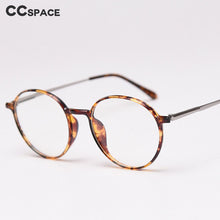 Load image into Gallery viewer, 47394 Round Retro Plastic Titanium Glasses Frames Ultralight Simple Men Women Optical Computer Glasses