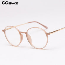 Load image into Gallery viewer, 47394 Round Retro Plastic Titanium Glasses Frames Ultralight Simple Men Women Optical Computer Glasses