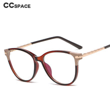 Carica l&#39;immagine nel visualizzatore di Gallery, 47423 TR90 Gamba a Molla Anti Luce Blu Trasparente Montature per occhiali Splice Glasses Occhiali da vista per computer da donna 