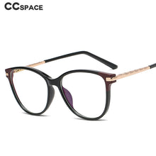 Carica l&#39;immagine nel visualizzatore di Gallery, 47423 TR90 Gamba a Molla Anti Luce Blu Trasparente Montature per occhiali Splice Glasses Occhiali da vista per computer da donna 