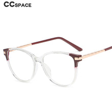 Carica l&#39;immagine nel visualizzatore di Gallery, 47423 TR90 Gamba a Molla Anti Luce Blu Trasparente Montature per occhiali Splice Glasses Occhiali da vista per computer da donna 