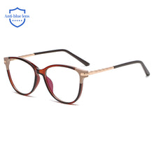 Carica l&#39;immagine nel visualizzatore di Gallery, 47423 TR90 Gamba a Molla Anti Luce Blu Trasparente Montature per occhiali Splice Glasses Occhiali da vista per computer da donna 