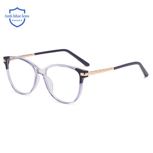 47423 TR90 Gamba a Molla Anti Luce Blu Trasparente Montature per occhiali Splice Glasses Occhiali da vista per computer da donna 