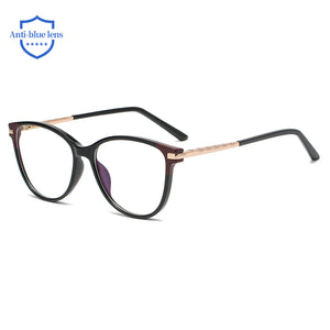 47423 TR90 Gamba a Molla Anti Luce Blu Trasparente Montature per occhiali Splice Glasses Occhiali da vista per computer da donna 