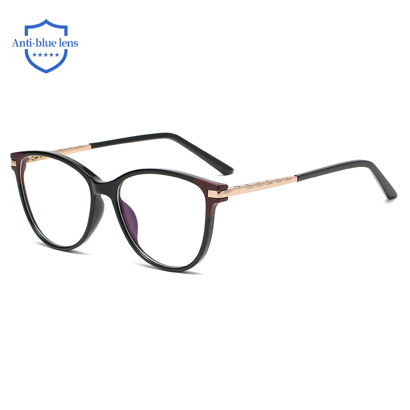 47423 TR90 Gamba a Molla Anti Luce Blu Trasparente Montature per occhiali Splice Glasses Occhiali da vista per computer da donna 
