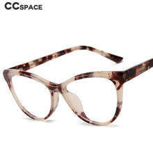 Carica l&#39;immagine nel visualizzatore di Gallery, 47436 Cat Eye Donna Montature per occhiali anti luce blu Spring Leg Uomo Occhiali da vista per computer TR90 