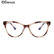 Carica l&#39;immagine nel visualizzatore di Gallery, 47436 Cat Eye Donna Montature per occhiali anti luce blu Spring Leg Uomo Occhiali da vista per computer TR90 