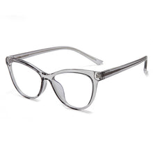 Carica l&#39;immagine nel visualizzatore di Gallery, 47436 Cat Eye Donna Montature per occhiali anti luce blu Spring Leg Uomo Occhiali da vista per computer TR90 